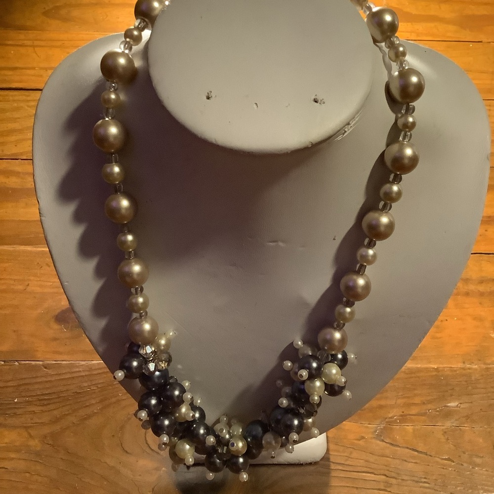 One of a kind Handmade Different color pearls Necklace
